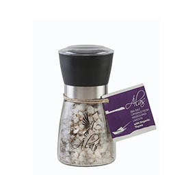 intro 2 alas messolongi with organic thyme Sea salt crystals from Messolongi with Greek Organic thyme 160g