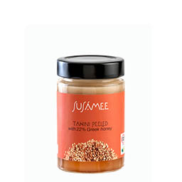 intro tahini peeled with honey 200g Tahini peeled with 22% real Greek honey  from Lemnos 200g